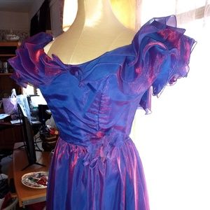 Formal purple gown